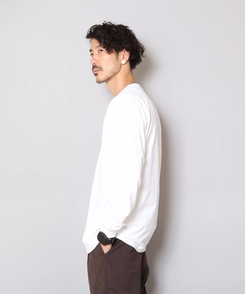 HANES(ヘインズ)の「【HANES/ヘインズ】BEFFY L/S BIGTEE H5186L ビーフィーのビッグサイズアイテム ロンT/無地/ユニセックス(Tシャツ/カットソー・メンズ・ホワイト/ブラック・XX-LARGE/XXX-LARGE)」の19枚目の写真