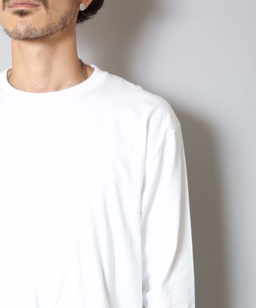 HANES(ヘインズ)の「【HANES/ヘインズ】BEFFY L/S BIGTEE H5186L ビーフィーのビッグサイズアイテム ロンT/無地/ユニセックス(Tシャツ/カットソー・メンズ・ホワイト/ブラック・XX-LARGE/XXX-LARGE)」の17枚目の写真