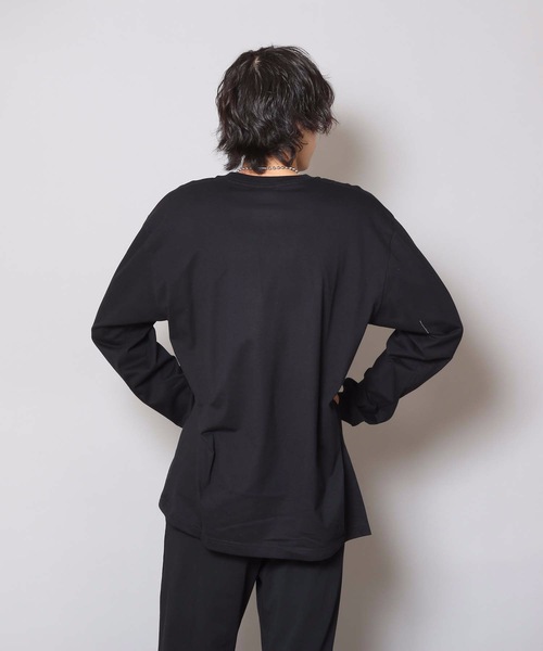 HANES(ヘインズ)の「【HANES/ヘインズ】BEFFY L/S BIGTEE H5186L ビーフィーのビッグサイズアイテム ロンT/無地/ユニセックス(Tシャツ/カットソー・メンズ・ホワイト/ブラック・XX-LARGE/XXX-LARGE)」の11枚目の写真