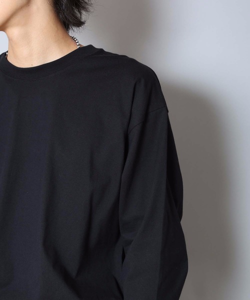 HANES(ヘインズ)の「【HANES/ヘインズ】BEFFY L/S BIGTEE H5186L ビーフィーのビッグサイズアイテム ロンT/無地/ユニセックス(Tシャツ/カットソー・メンズ・ホワイト/ブラック・XX-LARGE/XXX-LARGE)」の10枚目の写真