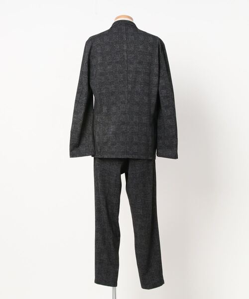 ROOT THREE(ルートスリー)の「ROOT THREE WEB限定 セットアップ スーツ ストレッチ TRチェック両面起毛ジャケット+トラウザーパンツ(セットアップ・メンズ・チャコールグレー・LL/M/L)」の2枚目の写真