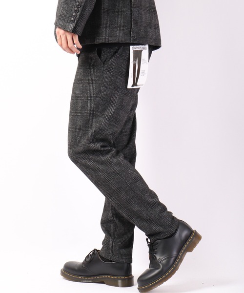 ROOT THREE(ルートスリー)の「ROOT THREE WEB限定 セットアップ スーツ ストレッチ TRチェック両面起毛ジャケット+トラウザーパンツ(セットアップ・メンズ・チャコールグレー・LL/M/L)」の12枚目の写真