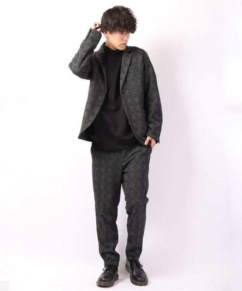 ROOT THREE(ルートスリー)の「ROOT THREE WEB限定 セットアップ スーツ ストレッチ TRチェック両面起毛ジャケット+トラウザーパンツ(セットアップ・メンズ・チャコールグレー・LL/M/L)」の19枚目の写真