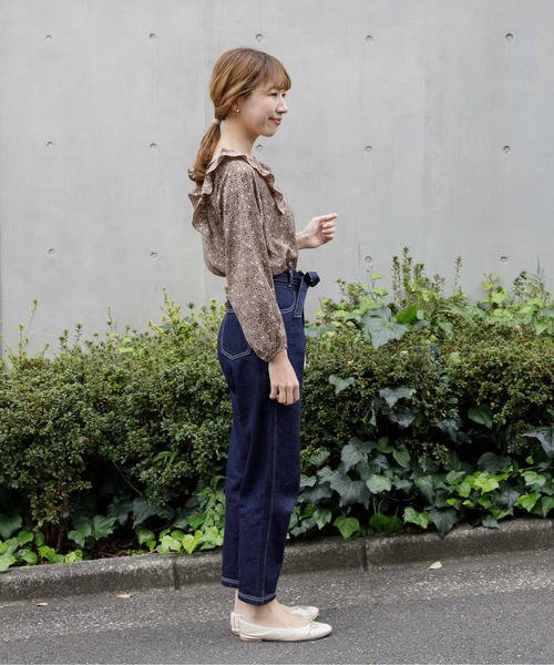 flower（フラワー）の「フェミニンフラッフブラウス（シャツ/ブラウス・レディース・アイボリー/ブラウン・FREE）」の14枚目の写真