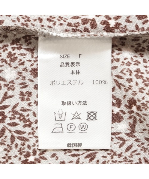 flower（フラワー）の「フェミニンフラッフブラウス（シャツ/ブラウス・レディース・アイボリー/ブラウン・FREE）」の19枚目の写真