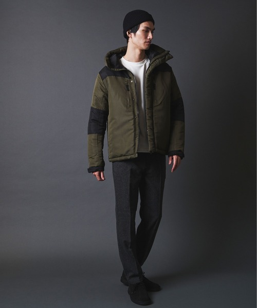 THE TWENTYSEVEN（ザ トゥエンティーセブン）の「The TWENTYSEVEN:OUTDOOR DOWN JACKET　アウトドアダウンジャケット（ダウンジャケット/コート・メンズ・ブラック/ベージュ/オリーブ・M/L/XL）」の6枚目の写真