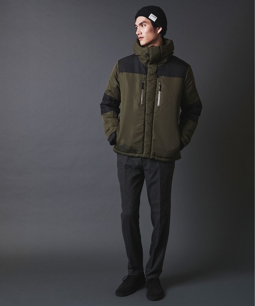 THE TWENTYSEVEN（ザ トゥエンティーセブン）の「The TWENTYSEVEN:OUTDOOR DOWN JACKET　アウトドアダウンジャケット（ダウンジャケット/コート・メンズ・ブラック/ベージュ/オリーブ・M/L/XL）」の4枚目の写真