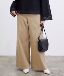 SALON adam et rope' | 【UVカット・吸汗速乾】コットンライクポリエステルワイドパンツ(その他パンツ)