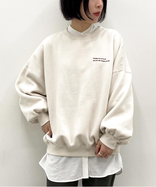 apres jour mignon（アプレジュールミニョン）の「ベーシックバンドカラーシャツ【ZOZOTOWN限定アイテム】（シャツ/ブラウス・レディース・オフホワイト/ブラック/グレイッシュベージュ・X-LARGE/フリー）」の5枚目の写真