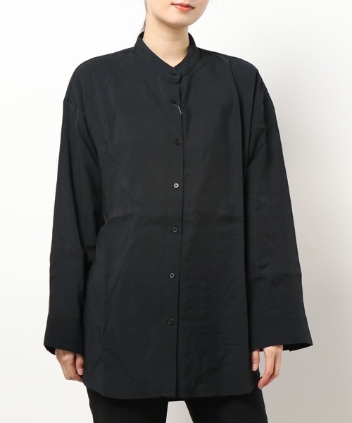 apres jour mignon（アプレジュールミニョン）の「ベーシックバンドカラーシャツ【ZOZOTOWN限定アイテム】（シャツ/ブラウス・レディース・オフホワイト/ブラック/グレイッシュベージュ・X-LARGE/フリー）」の11枚目の写真