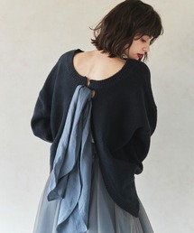 【LA BELLE ETUDE】【Belle vintage】2WAYスカーフリラックスニット