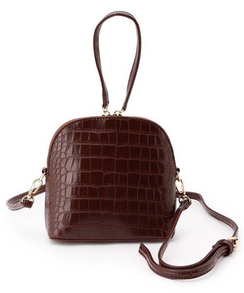 Ober Tashe(オーバータッシェ)の「【2WAY】ワンハンドル2WAYミニショルダー(ショルダーバッグ・レディース・ブラウン系6/ブラック系5/ベージュ/ブラック/その他1・FREE)」の4枚目の写真