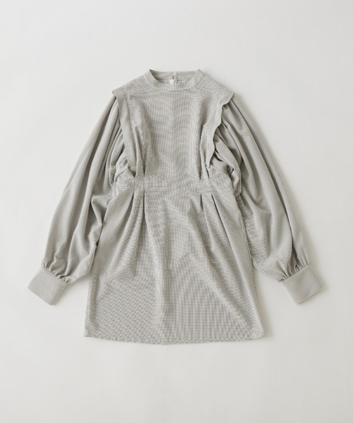 WHO'S WHO gallery（フーズフーギャラリー）の「アソートペザントスリーブミニワンピ（シャツワンピース・レディース・ブルー/ホワイト系その他/ブラック/オフホワイト/ブラック系その他2/ブラック系その他・FREE）」の17枚目の写真