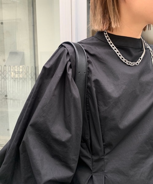 WHO'S WHO gallery（フーズフーギャラリー）の「アソートペザントスリーブミニワンピ（シャツワンピース・レディース・ブルー/ホワイト系その他/ブラック/オフホワイト/ブラック系その他2/ブラック系その他・FREE）」の13枚目の写真