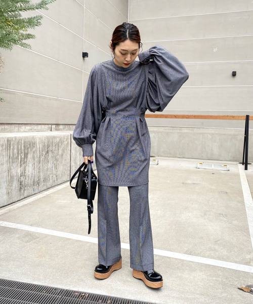 WHO'S WHO gallery（フーズフーギャラリー）の「アソートペザントスリーブミニワンピ（シャツワンピース・レディース・ブルー/ホワイト系その他/ブラック/オフホワイト/ブラック系その他2/ブラック系その他・FREE）」の21枚目の写真