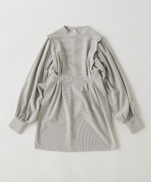 WHO'S WHO gallery（フーズフーギャラリー）の「アソートペザントスリーブミニワンピ（シャツワンピース・レディース・ブルー/ホワイト系その他/ブラック/オフホワイト/ブラック系その他2/ブラック系その他・FREE）」の11枚目の写真