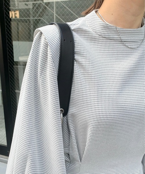 WHO'S WHO gallery（フーズフーギャラリー）の「アソートペザントスリーブミニワンピ（シャツワンピース・レディース・ブルー/ホワイト系その他/ブラック/オフホワイト/ブラック系その他2/ブラック系その他・FREE）」の8枚目の写真