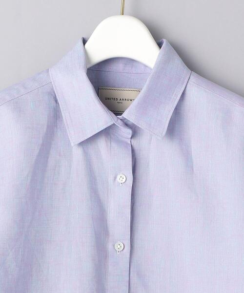 UNITED ARROWS（ユナイテッドアローズ）の「UBC リネン シャンブレー レギュラーカラーシャツ 21SS◆（シャツ/ブラウス・レディース・ブラック/オレンジ/ライラック・38/36）」の16枚目の写真