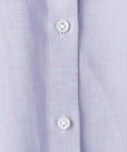 UNITED ARROWS（ユナイテッドアローズ）の「UBC リネン シャンブレー レギュラーカラーシャツ 21SS◆（シャツ/ブラウス・レディース・ブラック/オレンジ/ライラック・38/36）」の19枚目の写真