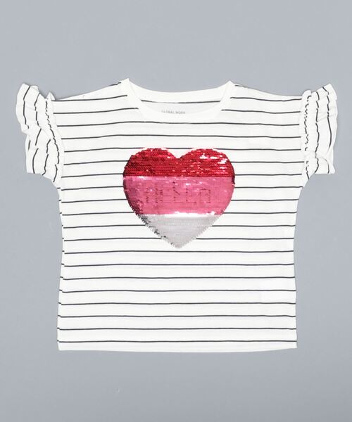 GLOBAL WORK（グローバルワーク）の「【キッズ】吸水速乾GIRLSモチーフT半袖/933569（Tシャツ/カットソー・キッズ・スカイブルー/ネイビー/オフホワイト/ダークグレー/ブルー系その他/ライトピンク/グレー系その他7/ホワイト/ホワイト系その他2/ホワイト系その他3/チャコールグレー/ライトブルー・110cm/100cm/120cm/130cm/140cm/150cm/160cm）」の18枚目の写真