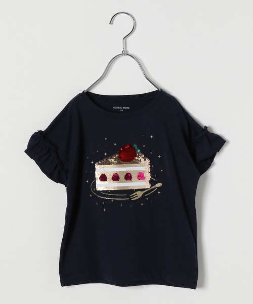 GLOBAL WORK（グローバルワーク）の「【キッズ】吸水速乾GIRLSモチーフT半袖/933569（Tシャツ/カットソー・キッズ・スカイブルー/ネイビー/オフホワイト/ダークグレー/ブルー系その他/ライトピンク/グレー系その他7/ホワイト/ホワイト系その他2/ホワイト系その他3/チャコールグレー/ライトブルー・110cm/100cm/120cm/130cm/140cm/150cm/160cm）」の11枚目の写真