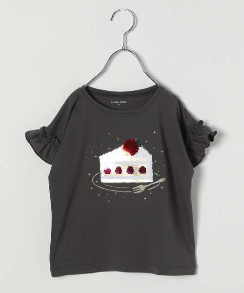 GLOBAL WORK（グローバルワーク）の「【キッズ】吸水速乾GIRLSモチーフT半袖/933569（Tシャツ/カットソー・キッズ・スカイブルー/ネイビー/オフホワイト/ダークグレー/ブルー系その他/ライトピンク/グレー系その他7/ホワイト/ホワイト系その他2/ホワイト系その他3/チャコールグレー/ライトブルー・110cm/100cm/120cm/130cm/140cm/150cm/160cm）」の8枚目の写真