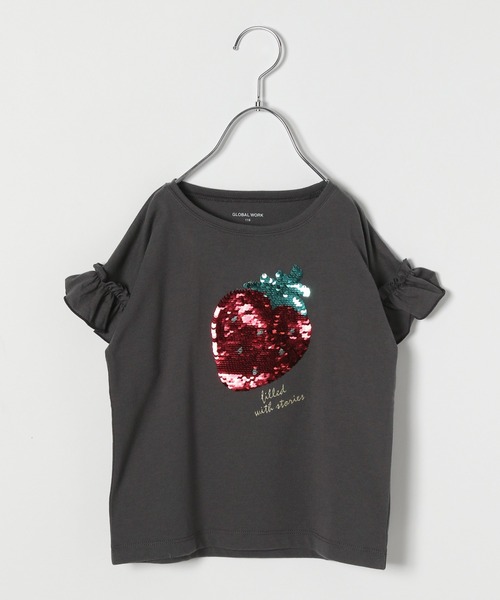 GLOBAL WORK（グローバルワーク）の「【キッズ】吸水速乾GIRLSモチーフT半袖/933569（Tシャツ/カットソー・キッズ・スカイブルー/ネイビー/オフホワイト/ダークグレー/ブルー系その他/ライトピンク/グレー系その他7/ホワイト/ホワイト系その他2/ホワイト系その他3/チャコールグレー/ライトブルー・110cm/100cm/120cm/130cm/140cm/150cm/160cm）」の7枚目の写真