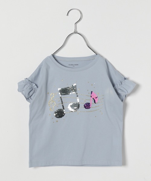 GLOBAL WORK（グローバルワーク）の「【キッズ】吸水速乾GIRLSモチーフT半袖/933569（Tシャツ/カットソー・キッズ・スカイブルー/ネイビー/オフホワイト/ダークグレー/ブルー系その他/ライトピンク/グレー系その他7/ホワイト/ホワイト系その他2/ホワイト系その他3/チャコールグレー/ライトブルー・110cm/100cm/120cm/130cm/140cm/150cm/160cm）」の10枚目の写真