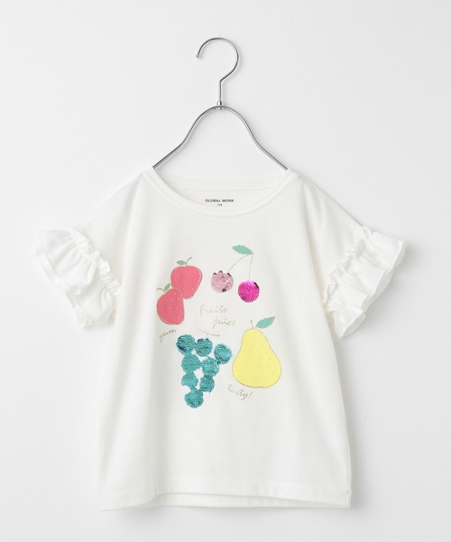 GLOBAL WORK（グローバルワーク）の「【キッズ】吸水速乾GIRLSモチーフT半袖/933569（Tシャツ/カットソー・キッズ・スカイブルー/ネイビー/オフホワイト/ダークグレー/ブルー系その他/ライトピンク/グレー系その他7/ホワイト/ホワイト系その他2/ホワイト系その他3/チャコールグレー/ライトブルー・110cm/100cm/120cm/130cm/140cm/150cm/160cm）」の21枚目の写真