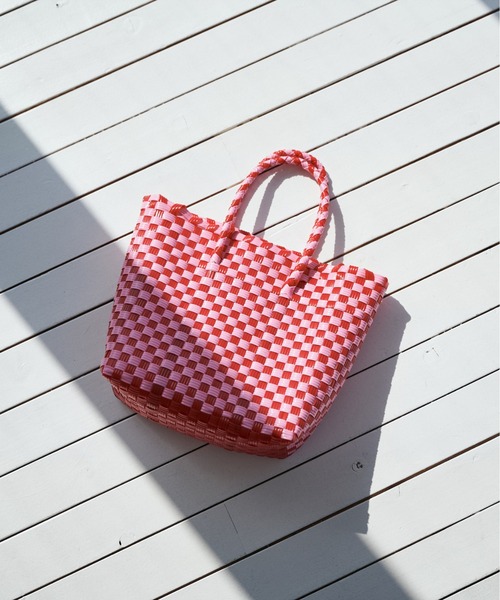 RIVE DROITE(リヴドロワ)の「【Lalo(ラロ)】カラープラカゴバッグ(かごバッグ・レディース・グリーン/レッド・FREE)」の1枚目の写真