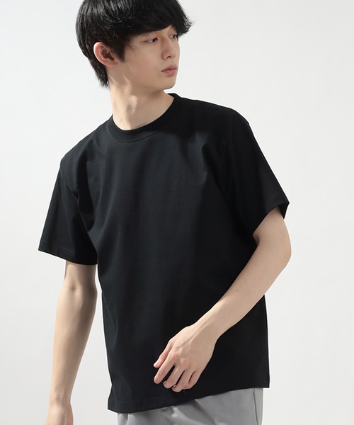 HANES(ヘインズ)の「【Hanes/ヘインズ】 BEEFY-T クルーネック Tシャツ ユニセックス/半袖/無地/2枚セット(Tシャツ/カットソー・メンズ・ネイビー/ホワイト/ブラック/グレー・XL/L/M)」の9枚目の写真