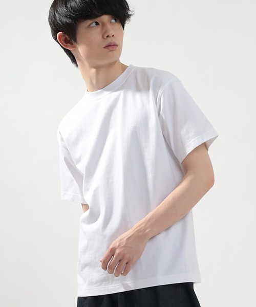 HANES(ヘインズ)の「【Hanes/ヘインズ】 BEEFY-T クルーネック Tシャツ ユニセックス/半袖/無地/2枚セット(Tシャツ/カットソー・メンズ・ネイビー/ホワイト/ブラック/グレー・XL/L/M)」の7枚目の写真