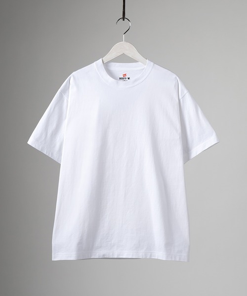 HANES(ヘインズ)の「【Hanes/ヘインズ】 BEEFY-T クルーネック Tシャツ ユニセックス/半袖/無地/2枚セット(Tシャツ/カットソー・メンズ・ネイビー/ホワイト/ブラック/グレー・XL/L/M)」の20枚目の写真