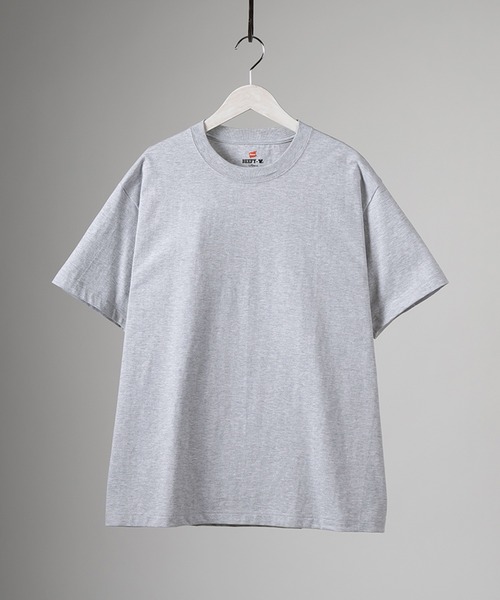 HANES(ヘインズ)の「【Hanes/ヘインズ】 BEEFY-T クルーネック Tシャツ ユニセックス/半袖/無地/2枚セット(Tシャツ/カットソー・メンズ・ネイビー/ホワイト/ブラック/グレー・XL/L/M)」の22枚目の写真