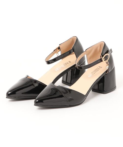 STYLEBLOCK（スタイルブロック）の「ポインテッドトゥストラップパンプス（パンプス・レディース・ブラック/ピンク/ベージュ・40/34/38/35/39/37/36）」の6枚目の写真