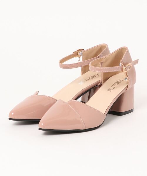 STYLEBLOCK（スタイルブロック）の「ポインテッドトゥストラップパンプス（パンプス・レディース・ブラック/ピンク/ベージュ・40/34/38/35/39/37/36）」の9枚目の写真