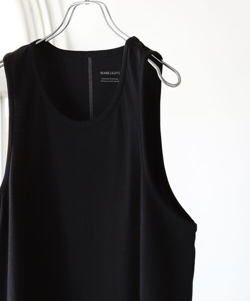 BEAMS LIGHTS（ビームスライツ）の「BEAMS LIGHTS / コットン タンクトップ（タンクトップ・メンズ・ブラック/ホワイト/ライトブルー/ネイビー・SMALL/MEDIUM/LARGE/X-LARGE）」の6枚目の写真