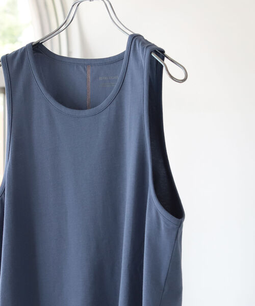 BEAMS LIGHTS（ビームスライツ）の「BEAMS LIGHTS / コットン タンクトップ（タンクトップ・メンズ・ブラック/ホワイト/ライトブルー/ネイビー・SMALL/MEDIUM/LARGE/X-LARGE）」の7枚目の写真