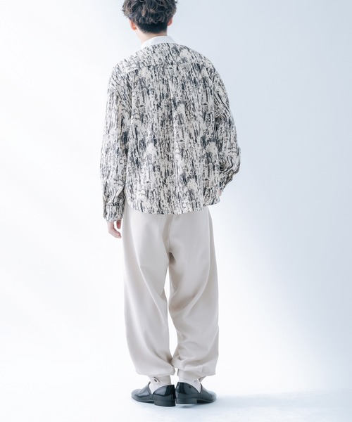 epnok（エプノック）の「クレリックルーズ柄シャツ（シャツ/ブラウス・メンズ・ベージュ/オレンジ/グレー・SMALL/MEDIUM/LARGE）」の13枚目の写真