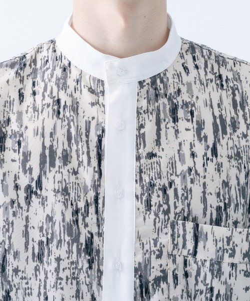 epnok（エプノック）の「クレリックルーズ柄シャツ（シャツ/ブラウス・メンズ・ベージュ/オレンジ/グレー・SMALL/MEDIUM/LARGE）」の18枚目の写真