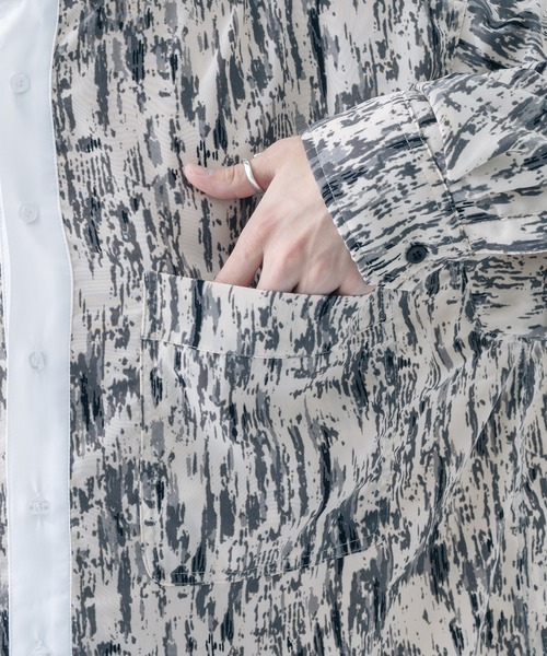 epnok（エプノック）の「クレリックルーズ柄シャツ（シャツ/ブラウス・メンズ・ベージュ/オレンジ/グレー・SMALL/MEDIUM/LARGE）」の19枚目の写真