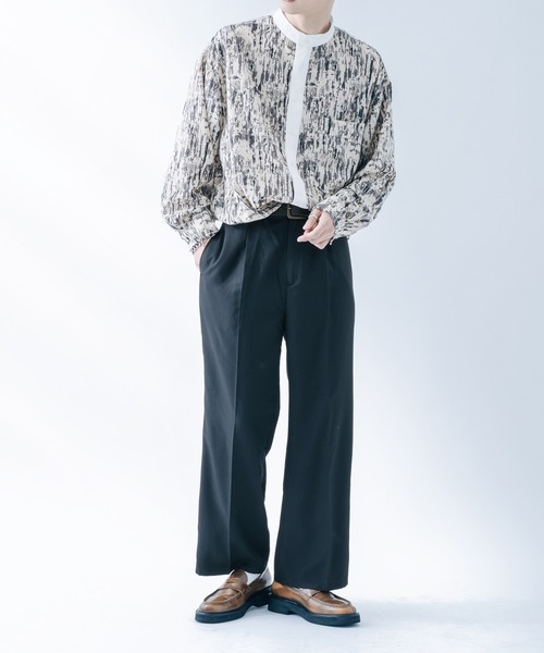 epnok（エプノック）の「クレリックルーズ柄シャツ（シャツ/ブラウス・メンズ・ベージュ/オレンジ/グレー・SMALL/MEDIUM/LARGE）」の14枚目の写真