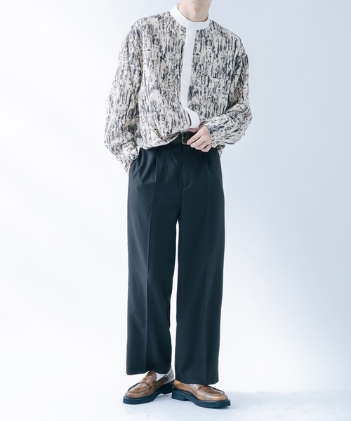 epnok（エプノック）の「クレリックルーズ柄シャツ（シャツ/ブラウス・メンズ・ベージュ/オレンジ/グレー・SMALL/MEDIUM/LARGE）」の15枚目の写真