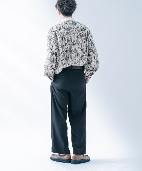 epnok（エプノック）の「クレリックルーズ柄シャツ（シャツ/ブラウス・メンズ・ベージュ/オレンジ/グレー・SMALL/MEDIUM/LARGE）」の17枚目の写真