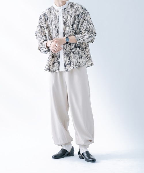 epnok（エプノック）の「クレリックルーズ柄シャツ（シャツ/ブラウス・メンズ・ベージュ/オレンジ/グレー・SMALL/MEDIUM/LARGE）」の11枚目の写真