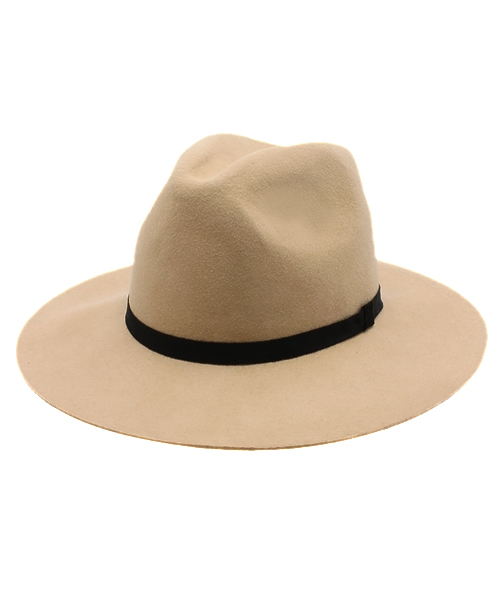 Another Edition(アナザーエディション)の「中折れリボンツバ広ハット/ AE ナカオレ RBNツバヒロHAT(ハット・レディース・ブラック/ベージュ/ナチュラル/ブラウン・フリー)」の4枚目の写真