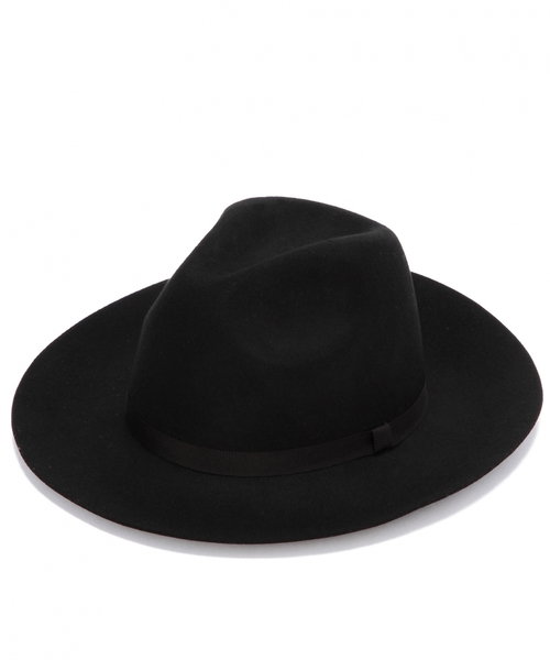 Another Edition(アナザーエディション)の「中折れリボンツバ広ハット/ AE ナカオレ RBNツバヒロHAT(ハット・レディース・ブラック/ベージュ/ナチュラル/ブラウン・フリー)」の1枚目の写真