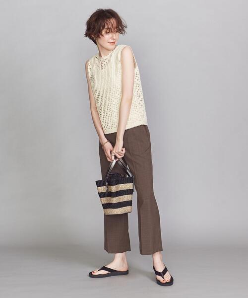 BEAUTY&YOUTH UNITED ARROWS(ビューティーアンドユースユナイテッドアローズ)の「BY クロシェットクルーネックニットベスト -ウォッシャブル-(ニット/セーター・レディース・ブラック/オフホワイト・FREE)」の9枚目の写真