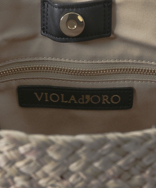 URBAN RESEARCH ROSSO（アーバンリサーチロッソ）の「VIOLAd’ORO　ノットハンドルラフィアトート（かごバッグ・レディース・ライトブラウン・-）」の4枚目の写真