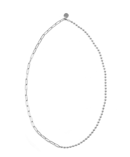 Figments（フィグメンツ）の「ケーブル&ボールチェーンネックレス（ネックレス・レディース・シルバー・FREE）」の2枚目の写真